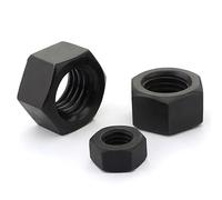 Tuercas Metalicas 10-100 Uds M2 M2.5 M3 M4 M5 M6 M8 tuerca hexagonal negra de grado 12,9 tapa de tornillo negra(50pcs,M6)