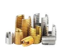 Tuercas metálicas autorroscantes con ranura para i 10 bujes de tornillos cautivos autorroscantes M2 a M16, con rosca ranurada(Silver,M3xM5x6mm)