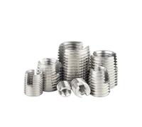Tuercas metálicas autorroscantes con ranura para i Insertos roscadosinsertos de reparación roscas metal acero inoxidable/carbono(Stainless,M5xM8x10mm-5pcs)