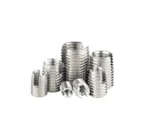 Tuercas metálicas autorroscantes con ranura para i Tuercas autorroscantes ranuradas con inserto roscado M2 a M20 de acero inoxidable o carbono, multicolor(Stainless,M3xM5x6mm-5pcs)