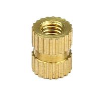 Tuercas métricas moleteadas de latón, Tuercas de inserción roscadas moleteadas de cobre y latón for impresión 3D, M2, M2.5, M3, M4, M5, M6, 10/20/50 Uds.
