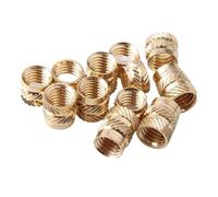 Tuercas moleteadas con inserción roscada de latón M2 termofusible for impresora 3D, paquete 50 tamaños múltiples(M2x2.5x3.2 (50pcs))