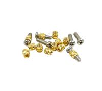 Tuercas moleteadas con inserción roscada M1.4 M1.6 M2 M2.5 M3 M4 M5 M6 Tuerca térmica de latón y juego de tornillos de acero inoxidable(M4a 260pcs 1set)