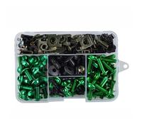 Tuercas Motocicleta Para S1000RR S1000R Carenado Motocicleta Tornillo Carrocería Kit Tuerca Moto Juego Tornillos Avellanados(Green)
