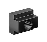 Tuercas para ranuras en T 1-20 piezas de tuercas en T ranuradas roscadas M6 M8 M10 M12 M14 M16 M18 M20 Tuercas acero al carbono oxidado negro grado 10,9(M8 (20pcs))