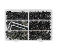 Tuercas Pernos Carenado Kit De Tornillos Para Carenado Motocicleta Para Para Suzuki 253 Piezas Clips Fijación, Carrocería, Tuercas Y Repuestos Parabrisas Abrazadera De Tornillo(Negro)