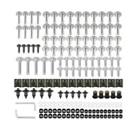 Tuercas Pernos Carenado Kit De Tornillos Y Tuercas Para Carenado Motocicleta Para Yamaha MT03 MT-03 MT 03 Clips Sujeción, Pernos Fijación Carrocería Parabrisas Abrazadera De Tornillo(Plata)