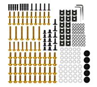Tuercas pernos Kit De Tornillos Para Carenado Motocicleta Para Yamaha YZFR15 YZF-R15 YZF R15 210 Piezas Tuercas, Clips Y Fijación Para Carrocería Kit Tornillos Carenado Motocicleta(Oro)
