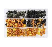 Tuercas pernos Kit Tornillos Carenado Motocicleta Para Aprilia 1000 R RSV1000R RSV 1000R RSV4 RF RR 253 Piezas Tuercas, Clips Fijación Carrocería Kit Tornillos Carenado Motocicleta(Oro)