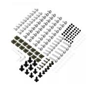 Tuercas pernos Kit Tornillos Tuercas Carenado Motocicleta Para Suzuki GSXR600 GSX R600 GSXR 600 190 Piezas Clips Fijación Carrocería Kit Tornillos Carenado Motocicleta(Plata)