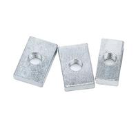 Tuercas rectangulares 10/50 piezas Tuercas cuadradas M3 M4 M5 M6 M8 rectangulares deslizantes delgadas for bloque Accesorio de perfil aluminio(10pcs,M4x20x13x3.5)