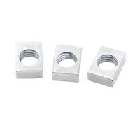 Tuercas rectangulares 5-50 piezas Tuercas M3 M4 M5 M6 M8 cuadradas rectangulares delgadas Bloque deslizante for accesorio de perfil aluminio(M8x12x18x5 5pcs)