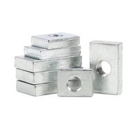 Tuercas rectangulares Tuerca cuadrada M3 M4 M5 M6 Tuercas rectangulares delgadas Bloque deslizante for accesorio de perfil aluminio(M5x11x14x4mm(5Pcs))