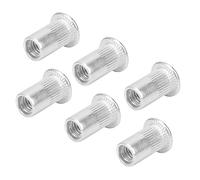 Tuercas Remachables 100 Unidades Kit Surtido M5 Aluminio, Inserto Roscado Ciego con Cabeza Plana para Fijación Segura - Nutsert Cap Tool