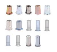 Tuercas remachables ciegas de acero inoxidable/acero al carbono, insertos roscados galvanizados para carcasas y paneles, M3, M4, M5, M6, M8, M10 y M12, 2-50 unidades(G M8(20pcs))