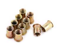 Tuercas Remachables de Acero al Carbono, M3 100 Piezas, Insertos Roscados de Acero Inoxidable para Láminas de Metal y Tuberías, Uso Industrial