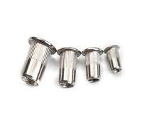 Tuercas remachables de cabeza acero inoxidable, Tuercas remachables roscadas de cabeza plana acero inoxidable 304 M3-M12 10/20/50 piezas(10PCS,M3)