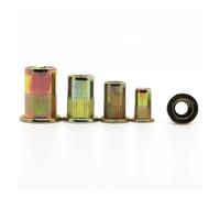 Tuercas remachables de cabeza plana acero inoxidable 304, insertos tuerca remachable for tornillos, M3, M4, M5, M6, M8, M10, M12, 5 unidades, 10(Color Zinec Plated,M3 10pcs)