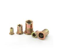 Tuercas remachables roscadas de cabeza plana, Tuerca de remache cabeza plana acero al carbono y inoxidable 304 M3-M12 10/20/50 piezas(Unique Colour,M12(2pcs))