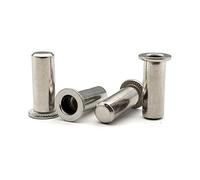 Tuercas remachables roscadas de cabeza plana, Tuerca de remache for insertar roscada ciega cabeza plana acero inoxidable sellada M4 M5 M6 M8 M10(M6 (10pcs))
