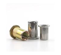 Tuercas Remachables Tuercas de remache ciego de acero inoxidable, insertos roscados chapados en zinc for paneles de carcasa, 2-30 Uds.(Aluminum steel,M56)