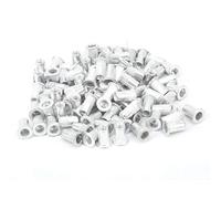 Tuercas remachadoras de tracción M8 100 piezas, tuercas remachables verticales y verticales de cabeza plana de aluminio WJ - 30045(M4*100pcs)