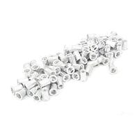 Tuercas Remachadoras Einnietmuttern M6 Alu Aluminio Galvanizado 100 Piezas Tuercas Remachadoras de Aluminio Cabeza Plana Accesorios de Hardware Verticales Wj-30045 Mesybveo 100