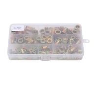 Tuercas Roscadas de Remache de Acero Carbono Zincado, 160 Piezas, M3 / 4/5 / 6/8 / 10 - Resistente a la Oxidación, Fácil Instalación, Uso Profesional en Metal y Tubos