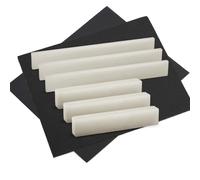 Tuercas sin rosca para puente y selleta de guitarra de hueso - Para bajo eléctrico, guitarra clásica y acústica, mandolina, banjo, ukelele - 52 x 6 x 10 mm