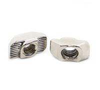 Tuercas T, M3-M8 Nickel-Plated Hammer Head T-Nuts For 20-45 Series Aluminum Profiles Pack Of 10/20(30-M3 20pcs)