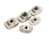 Tuercas T, T-Slot Nut For 20 Series Aluminum Profile M3 M4 M5 Nickel Plated Pack Of 10/20/50/100 Pcs(20 Pcs,M5)