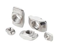 Tuercas T, T Slot Nut Hammer Head M3-M8 For 3D Printer 2020-4545 Aluminum Profile Pack of 10/100 Pcs(20-M3 20pcs)