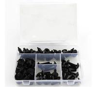 Tuercas Tornillo Kit Completo Tornillos Carenado Motocicleta, Clips para Yamaha para Tracer900 FJ-09 2014-2021(Negro)