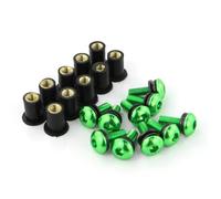 Tuercas Tornillos Pernos Compatible Con Yamaha Para R1/R1M 2015-2019 Para YZF-R15 2008-2019 Para YZF600R 1996-2007 Carenado Kit De Pernos Arandelas Hexagonales Batería(Green)