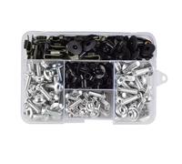 Tuercas Tornillos Pernos Compatible Con Yamaha Para TRX 850 FZS600 FZS 600 FZR250 FZR 250 TZR50 TZR 50 Para MT25 MT 25 Kit Tornillos De Carenado De Motocicleta Clips De Tuerca(Silver)