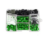 Tuercas y Tornillos Compatible con Aprilia para Rsv1000r Rs660 Rs50 Rs4 Rs250 Rs125 para Dorsoduro 750 1200 M6 para M5 Motocicleta Carrocería para Kit De Pernos(Green)