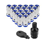 Tuercas y tornillos Qii Lu M12 X P1.5 para la mayoría de ruedas de 60 grados (azul)