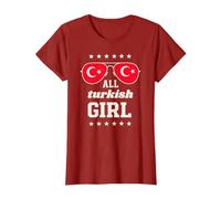 Türk All Turkish Girl Gafas de Sol Bandera Turquía Media Luna Camiseta