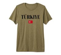 TÜRKIYE TURQUÍA Bandera | Hombres Mujeres Niños TURQUÍA Camiseta Premium