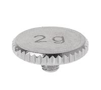 Tuesoa Headshell 2G Shell Weight Turntable Metal Piezas de Instrumentos EléCtricos para SL1200 SL1210 MK2 3 5 M5G Stylus DJ,Plata