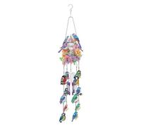 Tuesoa Kit de Carillón de Viento con Pintura Artística de Diamantes Punteados, Atrapasueños, Adornos Colgantes, Carillones de Viento, Atrapasueños, Arte para Exteriores B