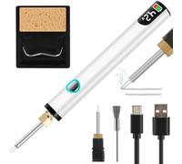 Tuesoa Kit de Quemador de Hilo Recargable para Hacer Joyas, Herramienta Digital para Quitar Hilos, en, Costura, Tejido y Encordado B