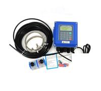 TUF-2000B-TS-2 Medidor de flujo ultrasónico Transductor DN25mm-DN100mm Medidor de flujo de líquido Tipo montado en la pared Medidor de flujo de agua