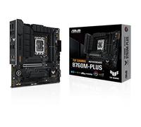 TUF GAMING B760M-PLUS - Placa base Intel B760 (LGA 1700) mATX con DDR5, ranura PCIe 5.0, 2x PCIe 4.0 M.2, 12+1 DrMOS, Realtek 2.5Gb Ethernet, DisplayPort, HDMI, USB 3.2 Gen 2 Tipo C frontal, Aura Sync