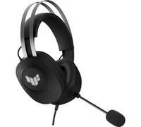 ASUS TUF Gaming H1 Gen II - Auriculares Ligeros de 297g, USB-A con Cable, Controladores de 40 mm, Sonido Envolvente Virtual 7.1, micrófono Team-Speak, Almohadillas duraderas, para PC, PS5 - Negro