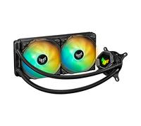 TUF Gaming LC 240 ARGB - Sistema de refrigeración líquida todo en uno con Aura Sync y dos ventiladores de radiador TUF ARGB de 120 mm