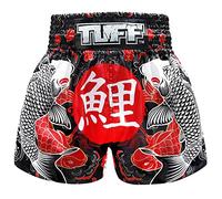 Tuff Boxing - Pantalones Cortos para Muay Thai - Negro - X-Large
