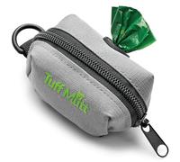 Tuff Mutt El soporte para bolsas de excrementos se fija a la correa del perro, incluye 1 rollo de bolsas de excremento clasificadas para la tierra, dispensador de bolsas de basura y tela ligera. Es un