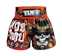 Tuff - Pantalones Cortos de Boxeo Muay Thai The Samurai, Rojo, Large