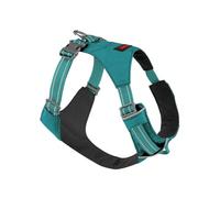 Tuff Pupper Arnés ligero para perro para caminar, clips de correa delanteros y traseros, ajuste ajustable en 4 direcciones, ribete reflectante, hebillas fáciles de poner y quitar, ligero y